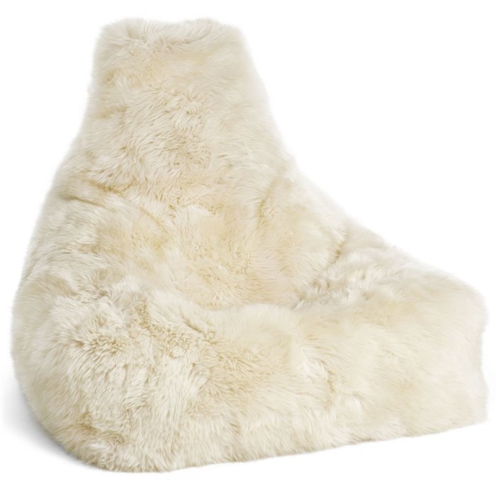 Keiko M Premium Long | komfortowy fotel ze skóry z długim włosiem | owcza skóra
