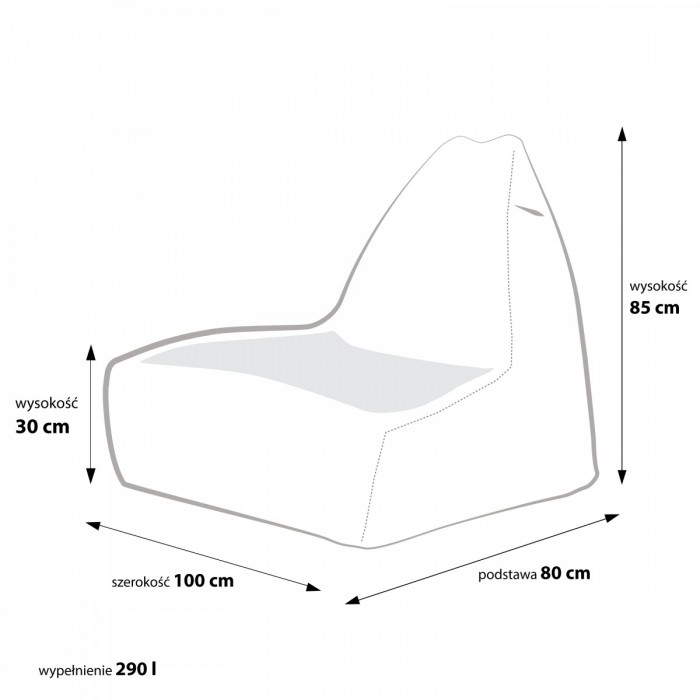 Keiko M Premium | duży biały i puszysty fotel | owcza skóra