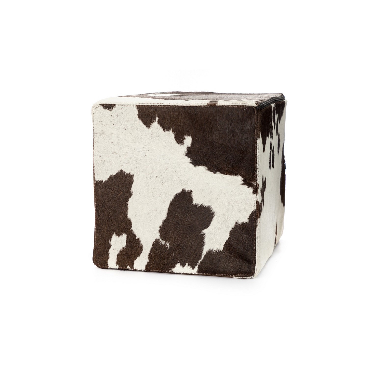 Cube Premium | stabilna kwadratowa pufa | skóra bydlęca